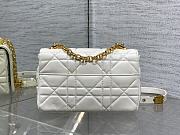 Okify Dior Caro Bag White Gold Hardware 20x13x7cm - 4