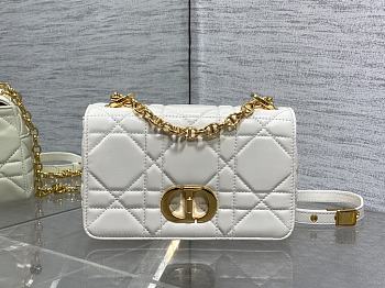 Okify Dior Caro Bag White Gold Hardware 20x13x7cm