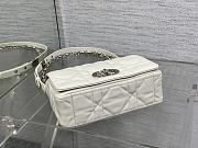 Okify Dior Caro Bag White Silver Hardware 20x13x7cm - 5
