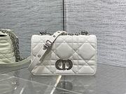 Okify Dior Caro Bag White Silver Hardware 20x13x7cm - 4