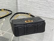 Okify Dior Caro Bag Black Gold Hardware 20x13x7cm - 5