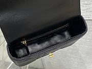Okify Dior Caro Bag Black Gold Hardware 20x13x7cm - 4
