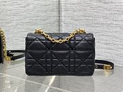 Okify Dior Caro Bag Black Gold Hardware 20x13x7cm - 2