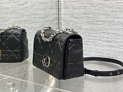 Okify Dior Caro Bag Black Silver Hardware 20x13x7cm - 4