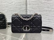 Okify Dior Caro Bag Black Silver Hardware 20x13x7cm - 1