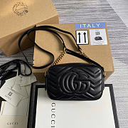 Okify Gucci GG Marmont Bag Black 18x12x6cm - 6