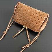 Okify Bottega Veneta Concert Pouch Bag Brown Caramel 18.5x11.5x8.5cm - 4