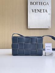 Okify Bottega Veneta Cassette Bag Dark Blue 23x15x6cm - 2