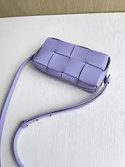 Okify Bottega Veneta Cassette Bag Purple 18x9x3.5cm - 2