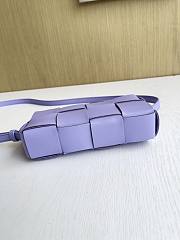 Okify Bottega Veneta Cassette Bag Purple 18x9x3.5cm - 3
