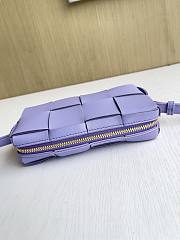 Okify Bottega Veneta Cassette Bag Purple 18x9x3.5cm - 5