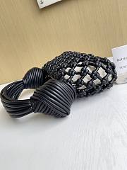 Okify Bottega Veneta Double Knot Jodie Ramen Bag Black 24x15x5cm - 6