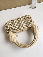 Okify Bottega Veneta Double Knot Jodie Ramen Bag Cream White 24x15x5cm - 4