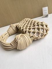 Okify Bottega Veneta Double Knot Jodie Ramen Bag Cream White 24x15x5cm - 2