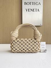 Okify Bottega Veneta Double Knot Jodie Ramen Bag Cream White 24x15x5cm - 1