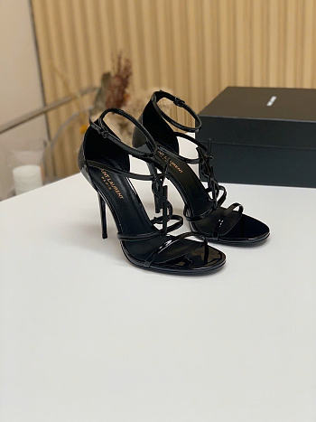 Okify YSL Cassandra Stiletto Full Black Heels