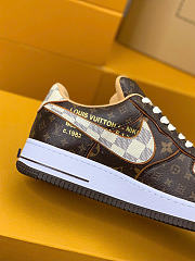Okify Louis Vuitton x Nike Air Force 1 Low Damier Shoes  - 2