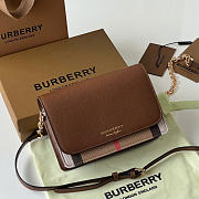 Okify Burberry Vintage Shoulder Bag In Brown 19x13.5x4.5cm - 1