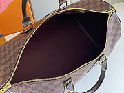 Okify Louis Vuitton Keepall Damier Bag Brown 50x29x22cm - 2