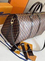 Okify Louis Vuitton Keepall Damier Bag Brown 50x29x22cm - 6