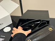 Okify CC Trendy Coco Top Handle Bag Black Lambskin 25x17x12cm - 4