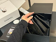 Okify CC Trendy Coco Top Handle Bag Black Lambskin 25x17x12cm - 3