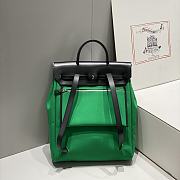Okify Hermes Herbag A Dos Zip Backpack Green 29cm 28571 - 6