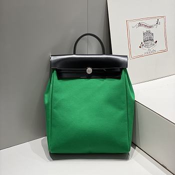 Okify Hermes Herbag A Dos Zip Backpack Green 29cm 28571
