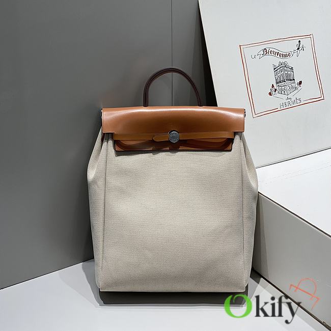 Okify Hermes Herbag A Dos Zip Backpack 29cm 28575 - 1