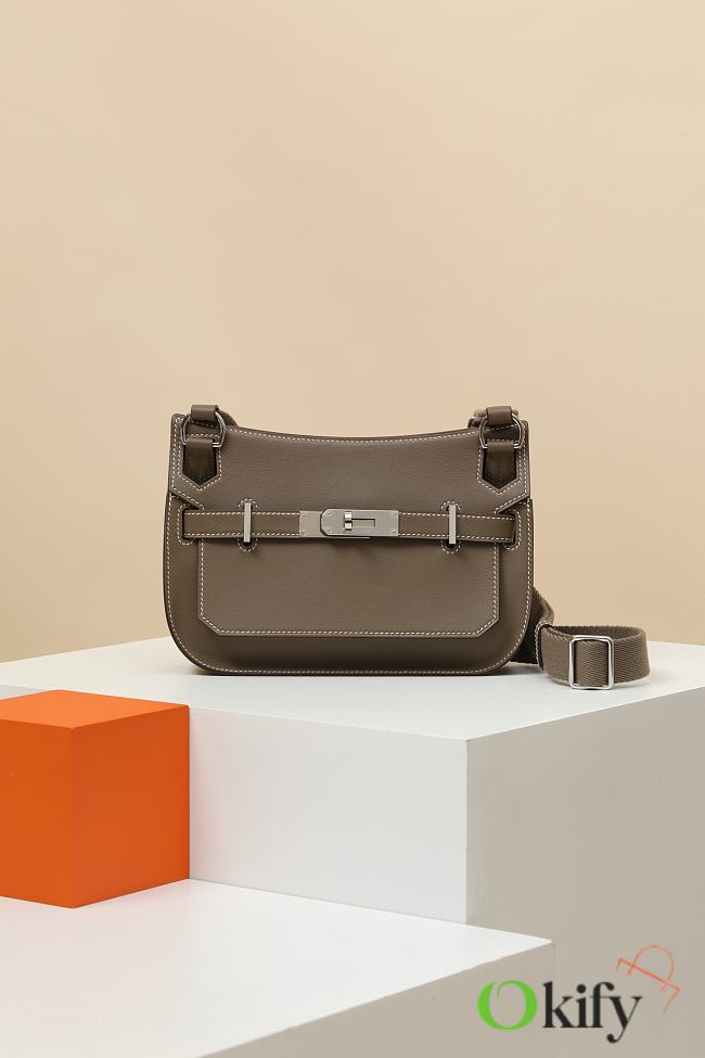 Okify Hermes Jypsiere Mini Bag Gray 23x17x5cm - 1