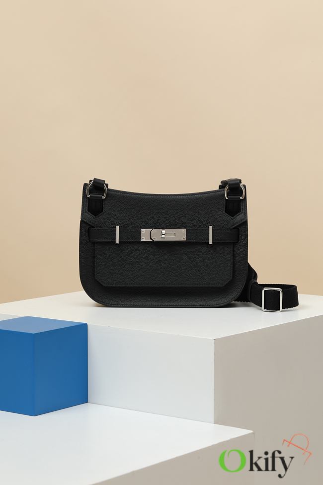 Okify Hermes Jypsiere Mini Bag Black 23x17x5cm - 1