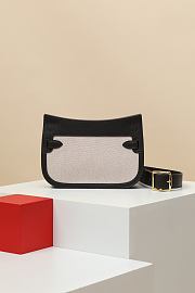 Okify Hermes Jypsiere Mini Bag Black And White 23x17x5cm - 4