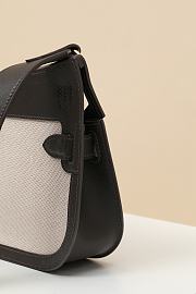 Okify Hermes Jypsiere Mini Bag Black And White 23x17x5cm - 2