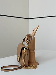 Okify Fendi Baguette Bag Light Brown Chain Strap 19x12x5cm  - 4