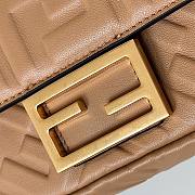 Okify Fendi Baguette Bag Light Brown Chain Strap 19x12x5cm  - 3