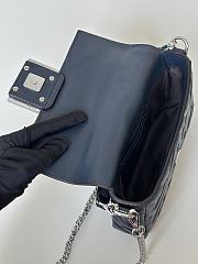 Okify Fendi Baguette Bag Darker Blue Chain Strap 19x12x5cm  - 4