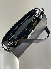 Okify Fendi Peekaboo ISeeU Men Bag Black 25.5x21x8.5cm - 4
