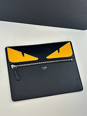 Okify Fendi Peekaboo ISeeU Men Bag Black 37.5x19x12cm - 3