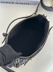 Okify Fendi Boston By The Way Soft Medium Bag Black Jacquard 28x18x12cm - 4