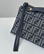 Okify Fendi Boston By The Way Soft Medium Bag Black Jacquard 28x18x12cm - 6