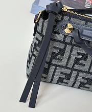 Okify Fendi Boston By The Way Soft Small Bag Black Jacquard 20x12x9cm - 5