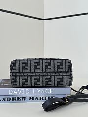 Okify Fendi Boston By The Way Soft Small Bag Black Jacquard 20x12x9cm - 2