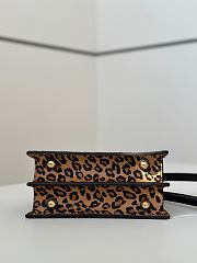 Okify Fendi Peekaboo ISeeU Leopard Bag 20x15x11cm - 6
