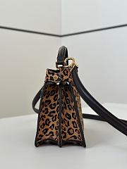 Okify Fendi Peekaboo ISeeU Leopard Bag 20x15x11cm - 5