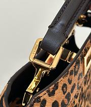 Okify Fendi Peekaboo ISeeU Leopard Bag 20x15x11cm - 4