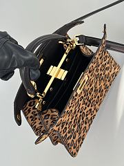 Okify Fendi Peekaboo ISeeU Leopard Bag 20x15x11cm - 3