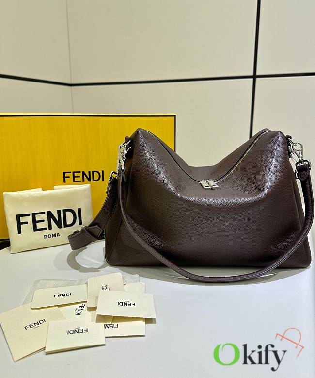 Okify Fendi Lui Bag Dark Brown 34x27x13cm - 1