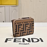 Okify Fendi FF Brown Wallet 10x8x4cm  - 6