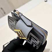 Okify Fendi FF Gray Wallet 10x8x4cm  - 4