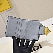 Okify Fendi FF Gray Wallet 10x8x4cm  - 3